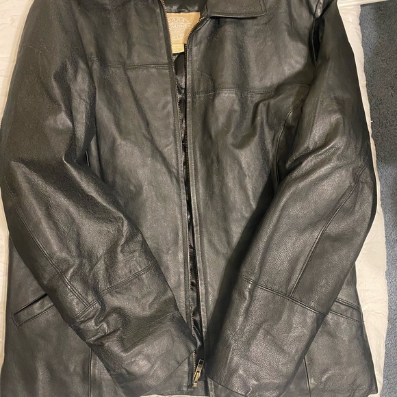 Black Dana Erin genuine Leather jacket size medium - Picture 4 of 7
